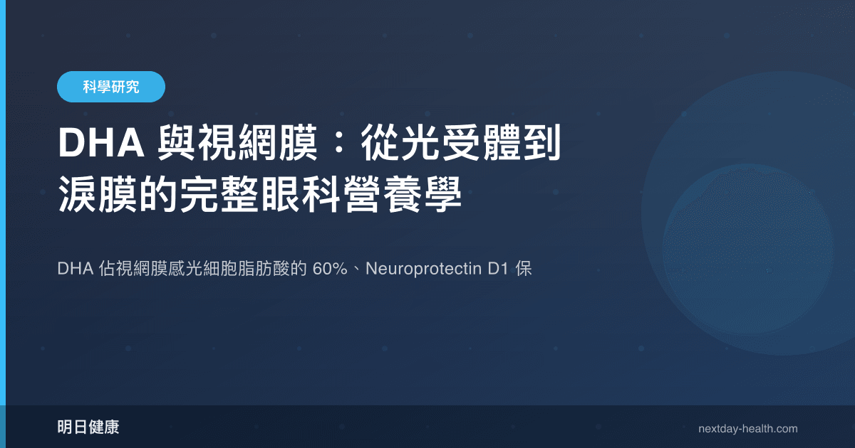 DHA 與視網膜：從光受體到淚膜的完整眼科營養學